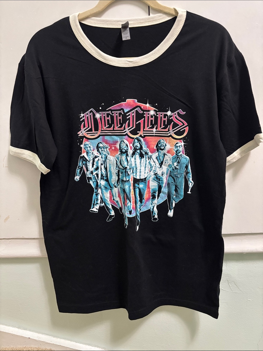 Foo Fighters ‘DeeGees’ Black Mens Ring Tee Shirt, Brand New!